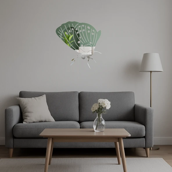 Zarif Tasarım Kelebek Aynalı Tablo - Model 30 - Resim 5