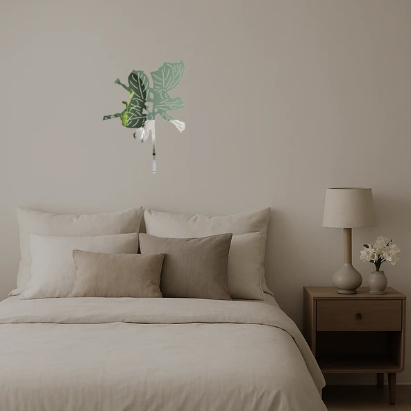 Modern Çiçek Desenli Duvar Sanatı - Resim 3