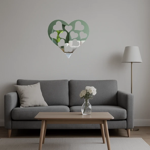 Sevgi Temalı Dekoratif Aynalı Tablo - Resim 5