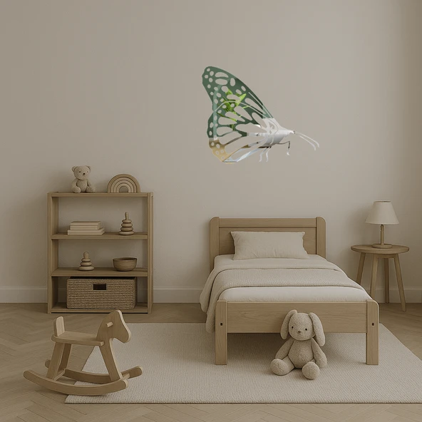 Minimalist Kelebek Duvar Sanatı - Resim 4