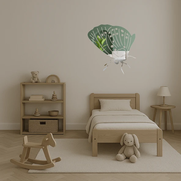 Zarif Tasarım Kelebek Aynalı Tablo - Model 30 - Resim 4