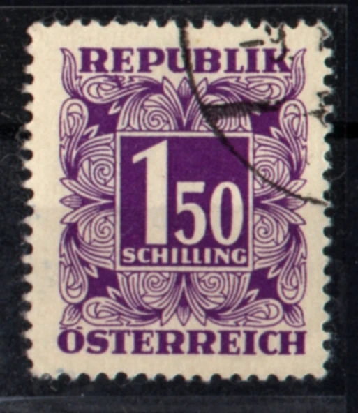 EABİ-Avusturya 1949-1957 Taxe Pulları 1.5 S (ws1343)