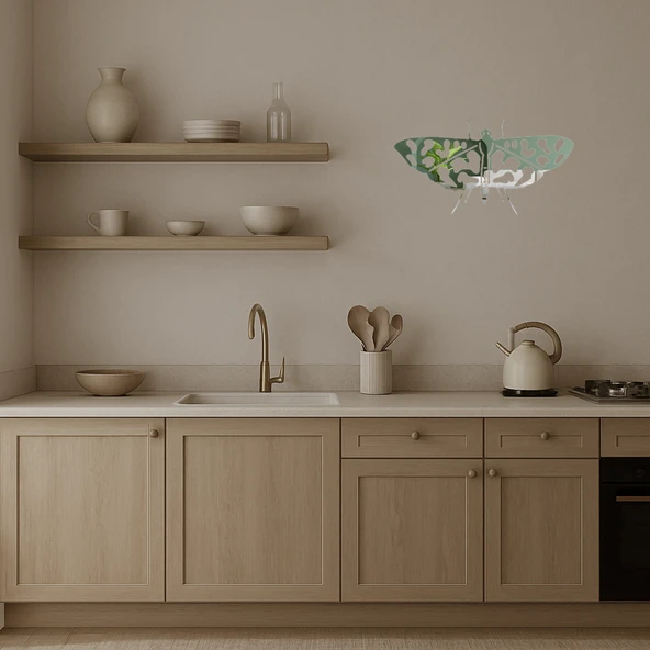 Estetik Kelebek Aynalı Tablo - Model 24 - Resim 3