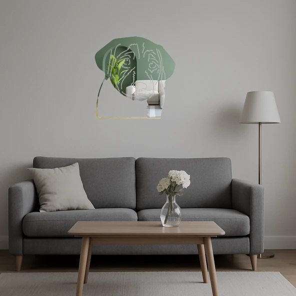 Sevimli Köpek Yüzü Duvar Süsü - Resim 5