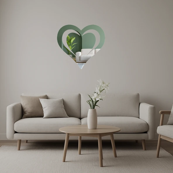 Aşk Temalı  Aynalı Tablo ürün görseli