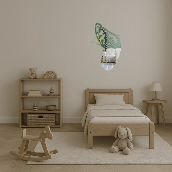 Modern Kelebek Aynalı Tablo - Resim 5