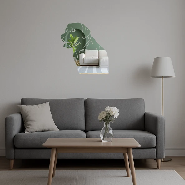 Sevimli Köpek Yüzü  Duvar Sanatı - Resim 5