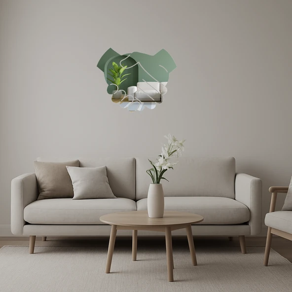 Tokalaşma Temalı Dekoratif Aynalı Tablo ürün görseli