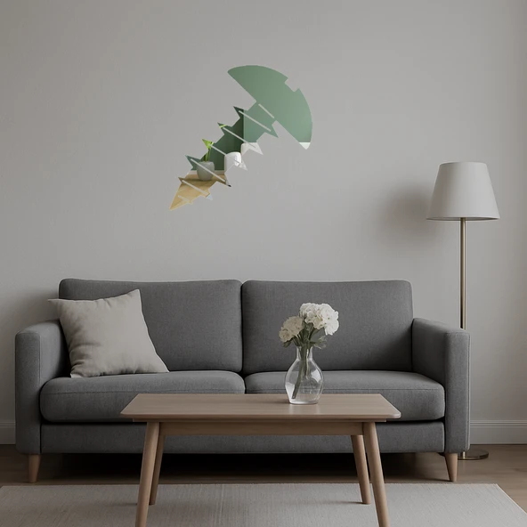 Endüstriyel  Vida Tasarımlı Dekoratif Duvar Aynalı Tablosu - Resim 5