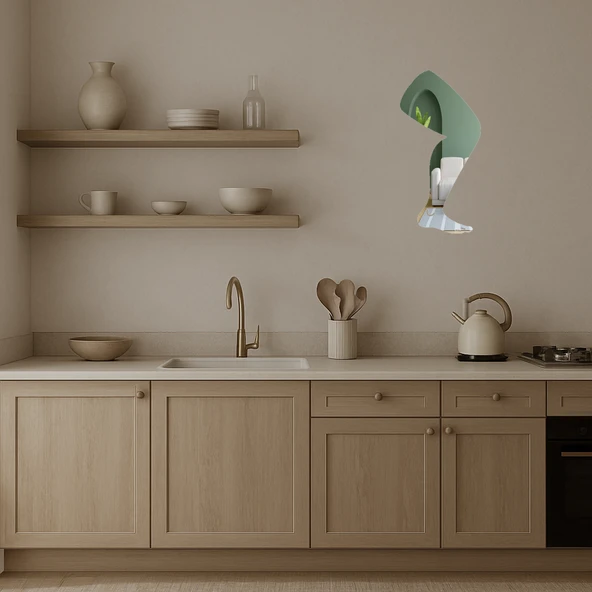 Bacak Figürü  Aynalı Tablo - Resim 3