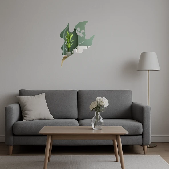 Sevimli Hayalet Desenli Dekoratif Aynalı Tablo - Resim 5