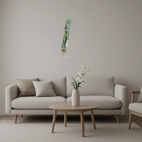 Mutlu Kalem Tasarımlı Dekoratif Aynalı Tablo ürün görseli