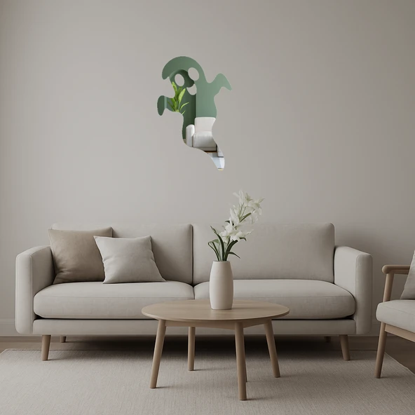 Eğlenceli Hayalet Figürlü  Duvar Aynalı Tablosu ürün görseli