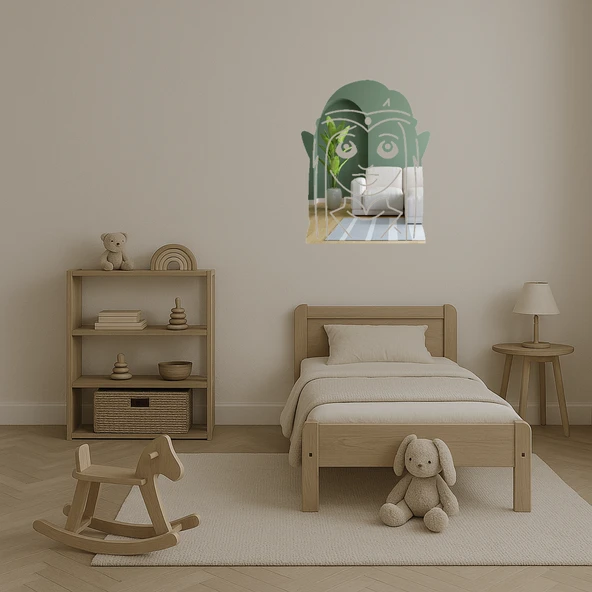 Elf Kadın Emoji Dekoratif Aynalı Tablo - Resim 4