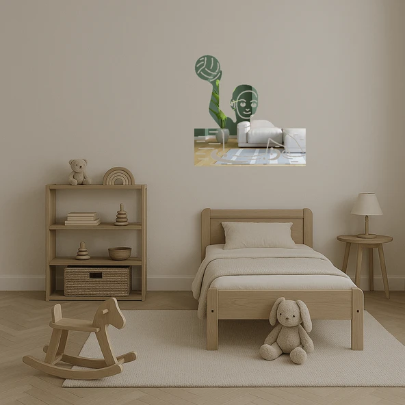 Su Topu Oyuncusu Emoji  Duvar Süsü - Resim 4