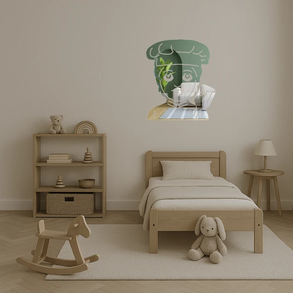 Horoz Kadın İç Mekan Dekoratif Aynalı Tablo - Resim 4