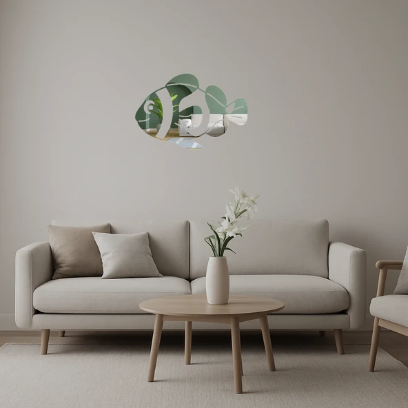 Palyaço Balığı Aynalı Tablo ürün görseli