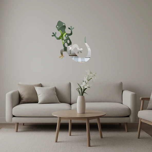 Kertenkele Figürü  Aynalı Tablo ürün görseli