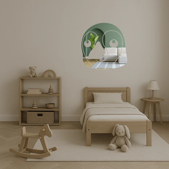 Penguen Yüzü  Duvar Aynalı Tablosu - Resim 4