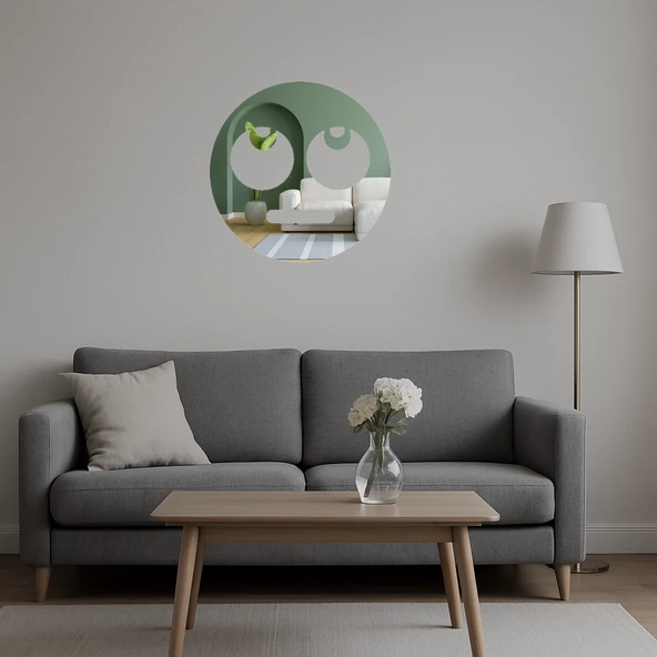 Göz Deviren Emoji Dekoratif Aynalı Tablo - Resim 5