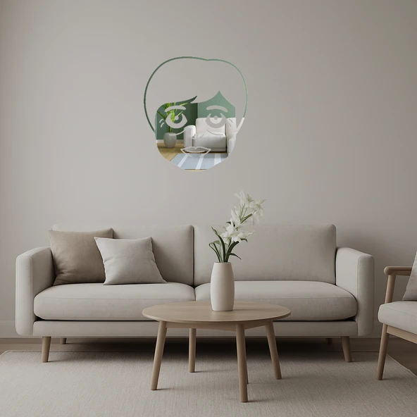 Vintage Yaşlı Kadın Emoji  Duvar Süsü ürün görseli