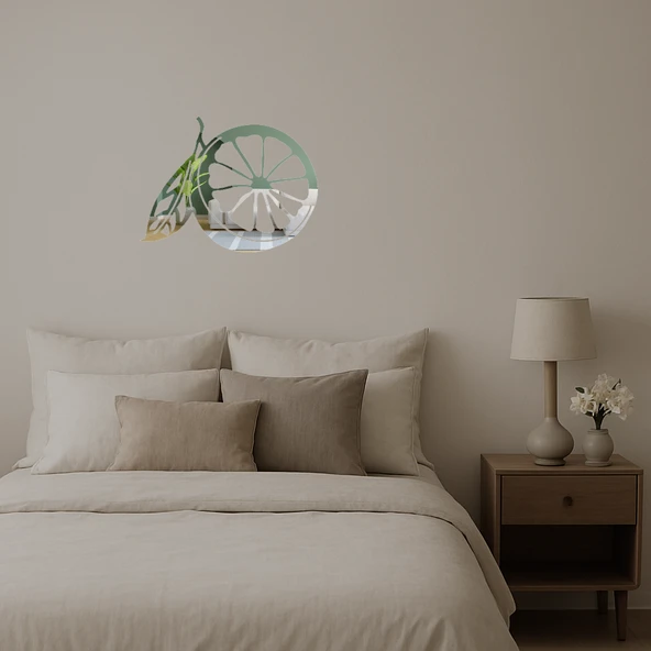 Portakal Desenli Modern Dekoratif Aynalı Tablo - Resim 2