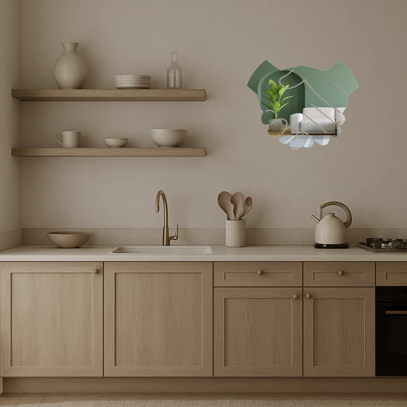 Tokalaşma Temalı Dekoratif Aynalı Tablo - Resim 3