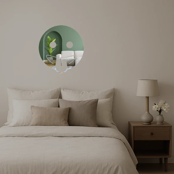 Dil Çıkartan Emoji Aynalı Tablosu ürün görseli