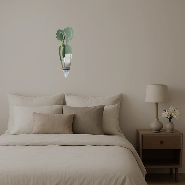 Havuç Tasarımlı Dekoratif Aynalı Tablo - Resim 3