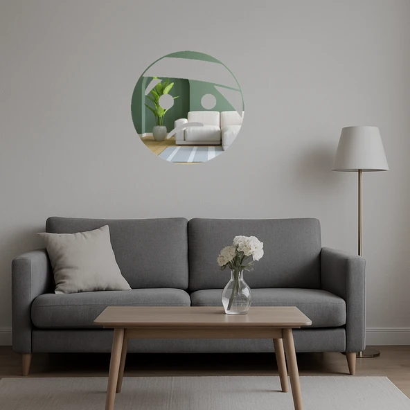 Bandajlı Kafa Yüz İfadeli Dekoratif Aynalı Tablo - Resim 5