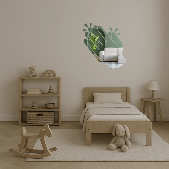 İç Mekan Dekoratif Alkış Tutan El Aynalı Tablosu - Resim 3