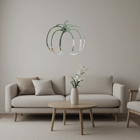 Yeşil Biber Dekoratif İç Mekan Aynalı Tablosu ürün görseli