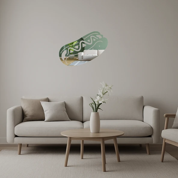 İç Mekan Dekoratif Sandviç Aynalı Tablosu ürün görseli