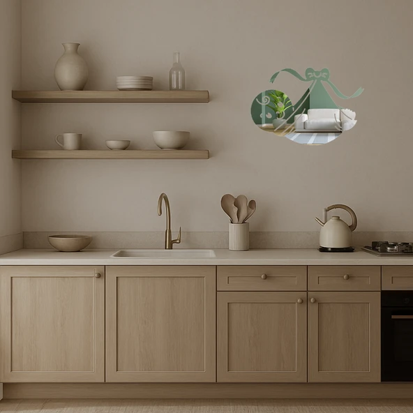 Bebek Yüzü İç Mekan Dekoratif Aynalı Tablo - Resim 4