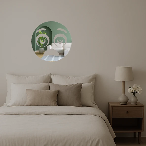 Korkmuş Emoji Aynalı Tablosu - Resim 2