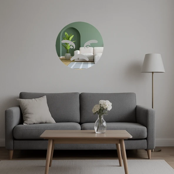 Sinirli Emoji Dekoratif Aynalı Tablo - Resim 5