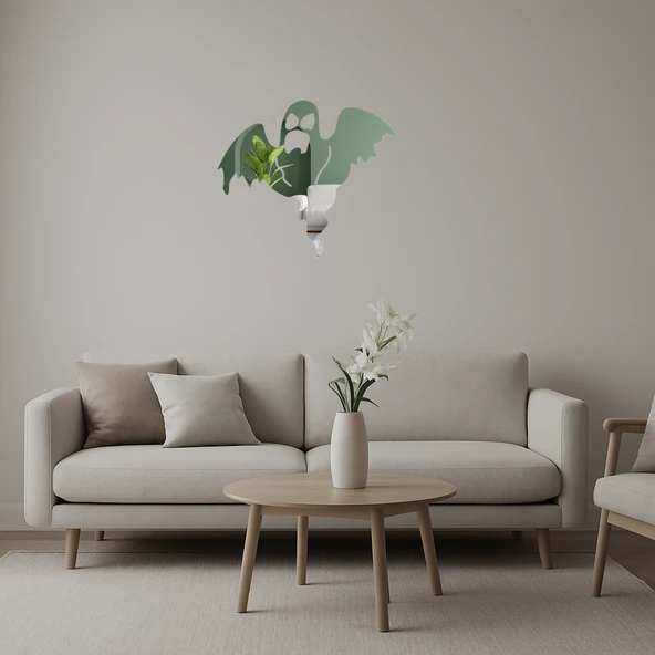 Hayalet Desenli Eğlenceli Dekoratif Aynalı Tablo ürün görseli