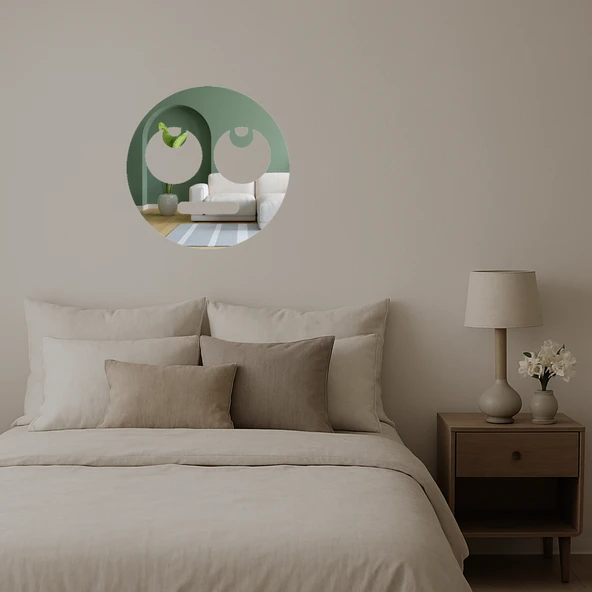 Göz Deviren Emoji Dekoratif Aynalı Tablo - Resim 2