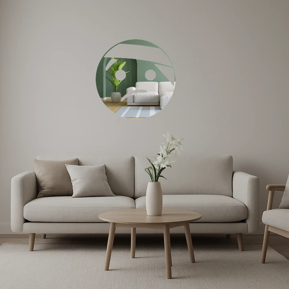 Bandajlı Kafa Yüz İfadeli Dekoratif Aynalı Tablo ürün görseli