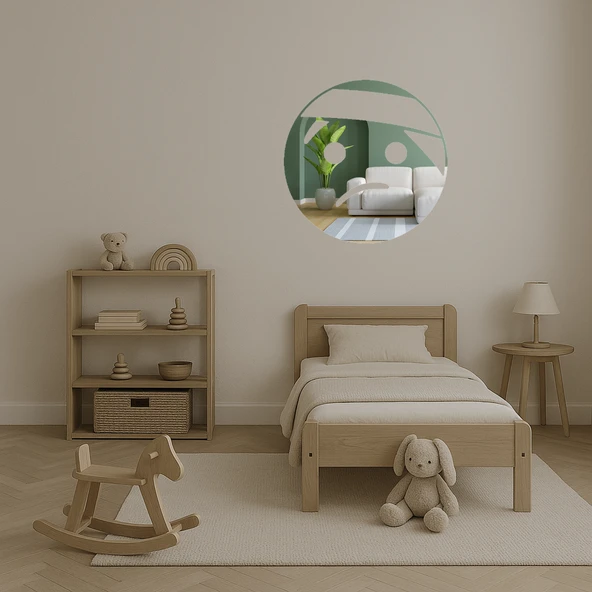 Bandajlı Kafa Yüz İfadeli Dekoratif Aynalı Tablo - Resim 4