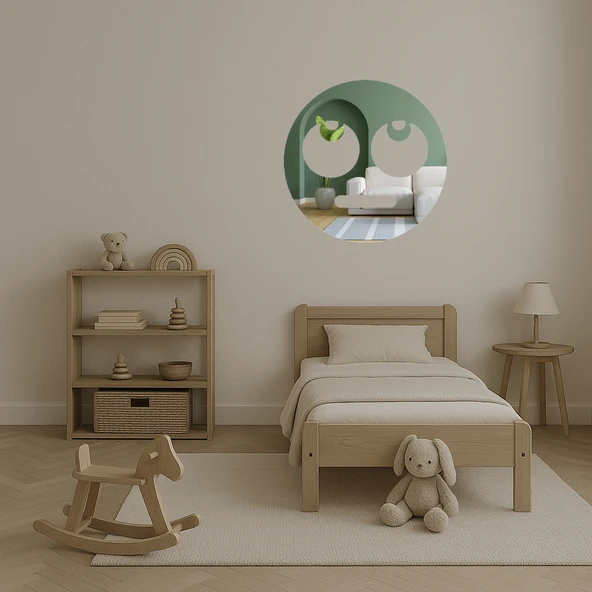 Göz Deviren Emoji Dekoratif Aynalı Tablo - Resim 4