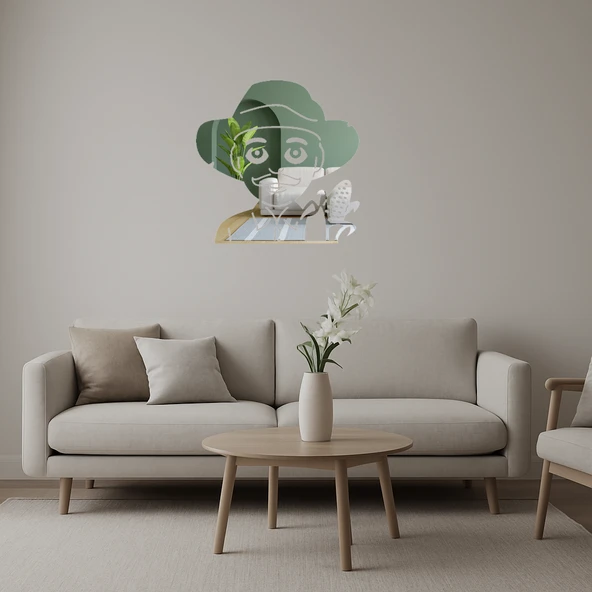 Çiftçi Adam Dekoratif Aynalı Tablo ürün görseli