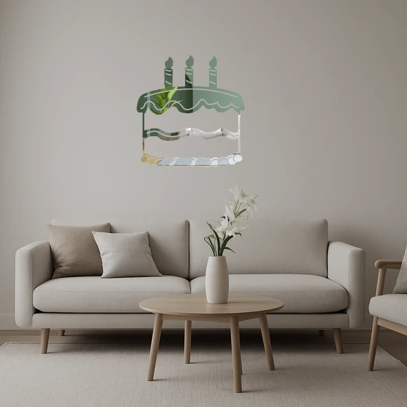 Kutlama Pastası Motifli  Dekoratif Aynalı Tablo ürün görseli