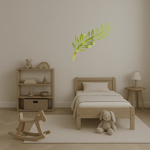 Zeytin Dalı Motifli Dekoratif Altın Aynalı Tablo - Resim 4