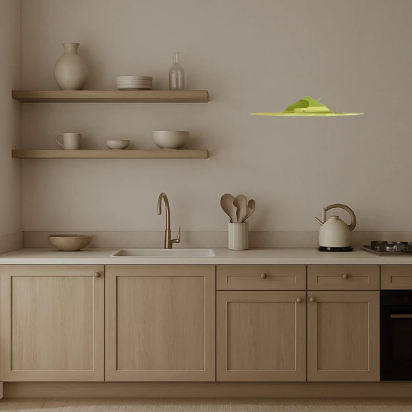 Endüstriyel Uçak Tasarımlı Dekoratif Altın Aynalı Tablo - Resim 3