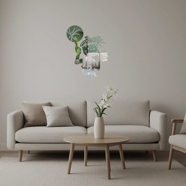 Parmakta Dönen Basketbol  Dekoratif Aynalı Tablo ürün görseli