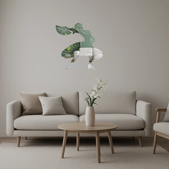 Dans Eden Kadın Dekoratif Aynalı Tablo ürün görseli