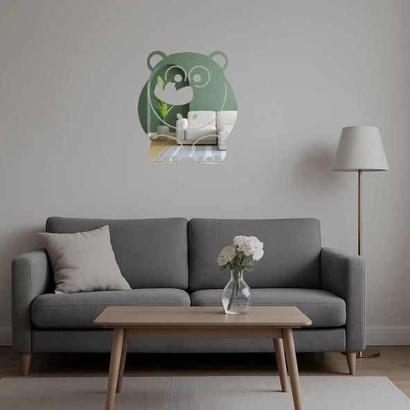 Bebek Gergedan Yüzü  Aynalı Tablo - Resim 5