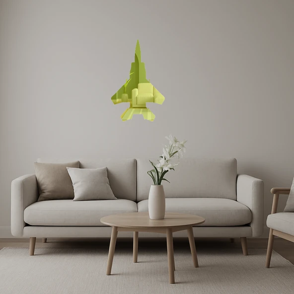 Aircraft 11 Dekoratif Duvar Altın Aynalı Tablosu ürün görseli