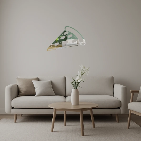 Minimalist Pizza Dekoratif Aynalı Tablo ürün görseli